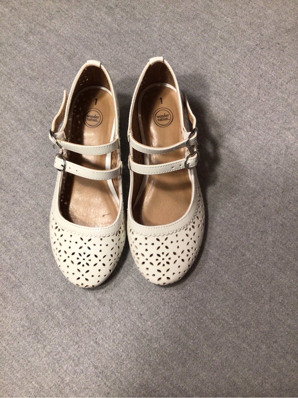 Girls' White Mary Jane Dress Shoes